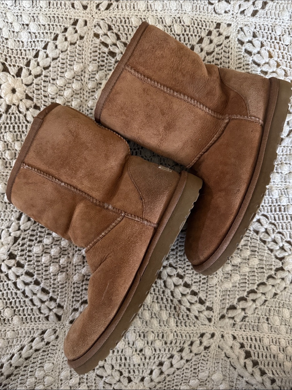 UGG‎ Classic Short Suede Boots - Chestnut - Picture 5 of 7